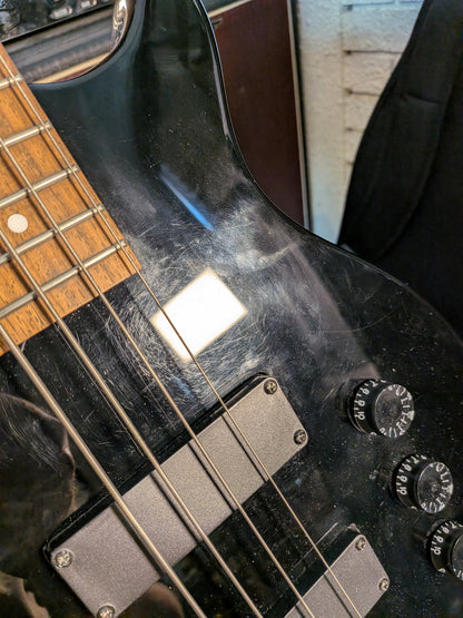 Hamer SB-4 Short Scale Passive Bass Guitar - Black (Used)