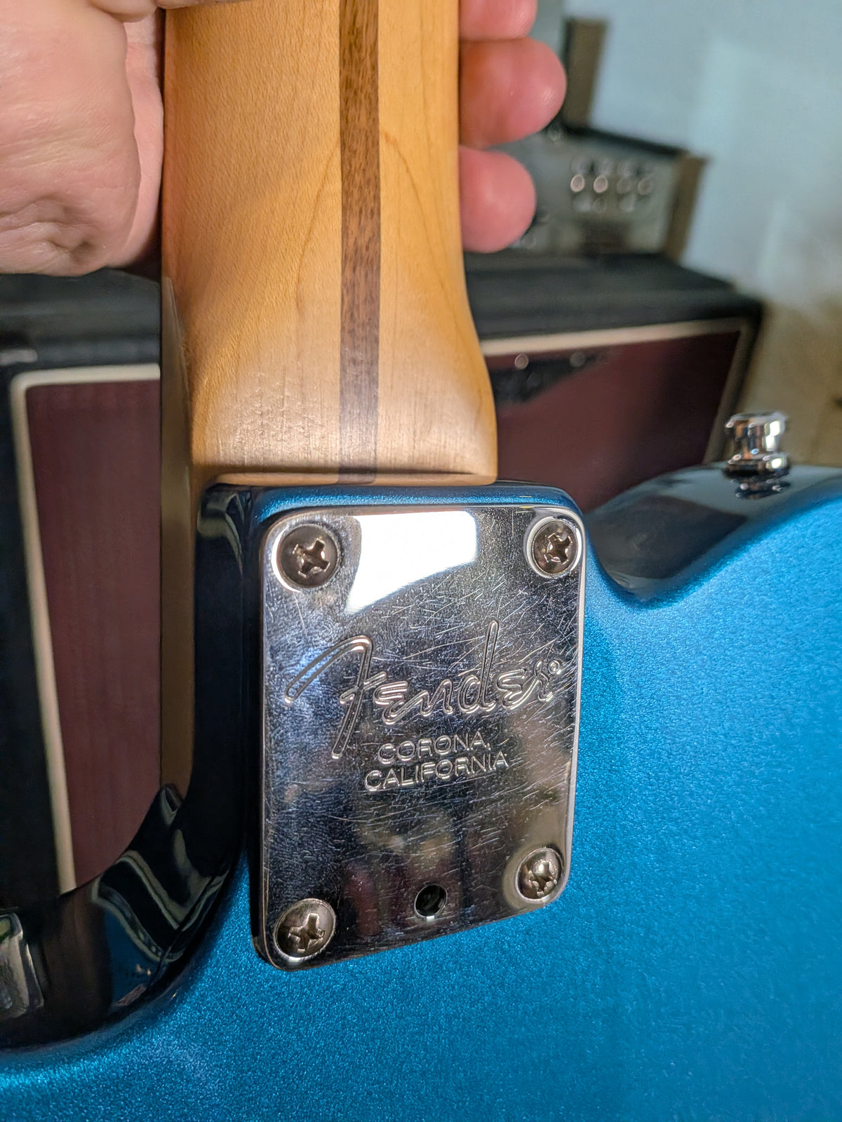 Fender American Series Telecaster w/Case - Aqua Marine Metallic (2001)