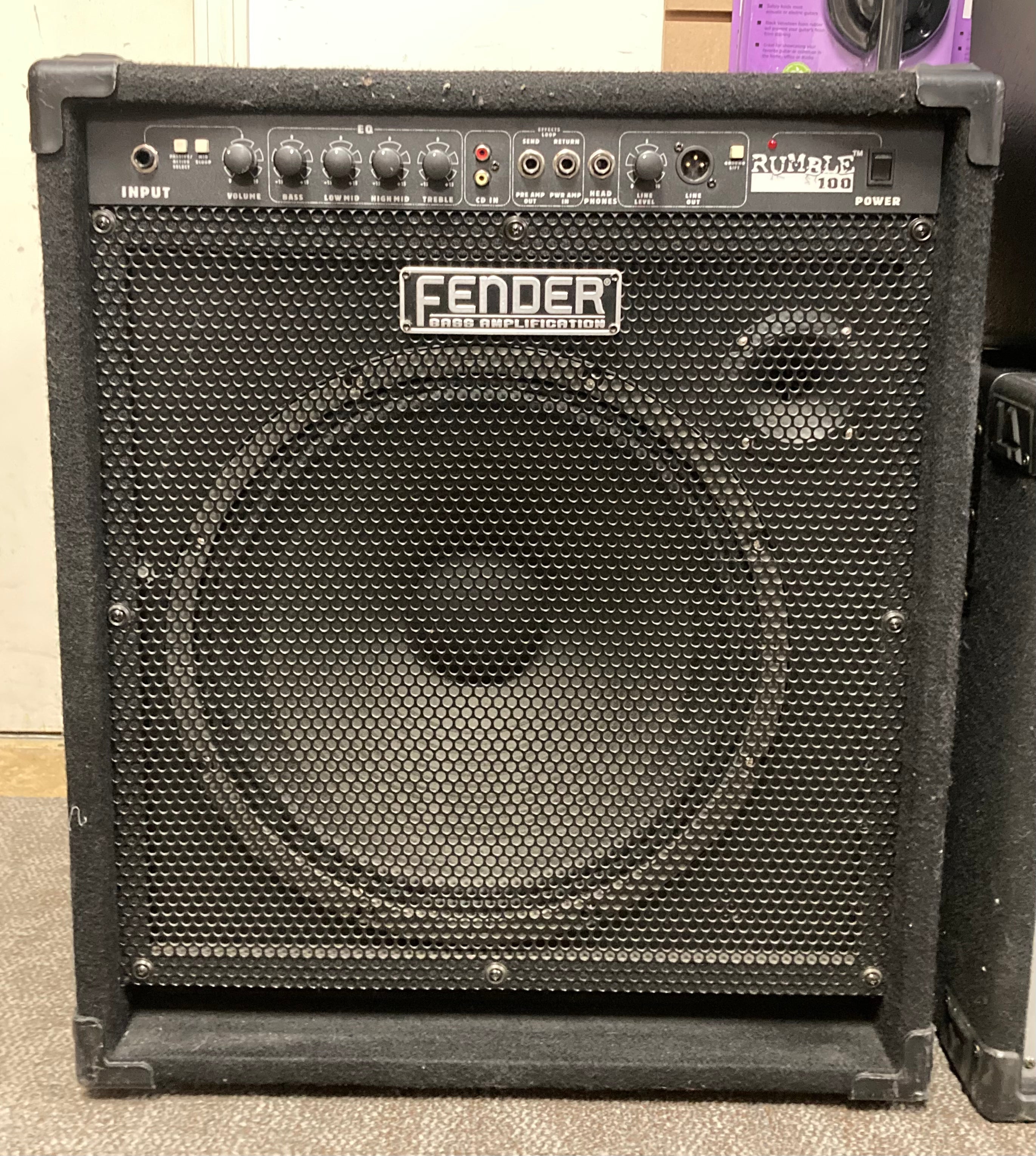 Fender Rumble 100 Bass Combo Amplifier (Used) – Acoustic Music Shop