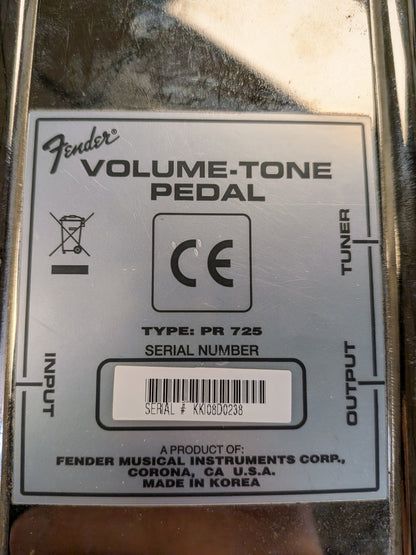 Fender PR725 Volume-Tone Pedal (Used)