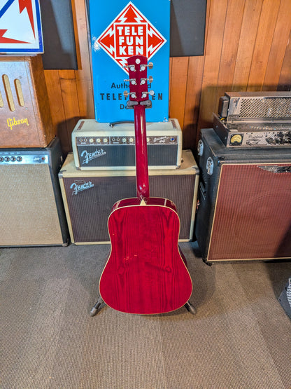 Garrison AG-300 Dreadnought Acoustic Guitar - Red (Used)