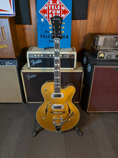 Eastman T58 Hollow Body Electric Guitar w/Bigsby & Gig Bag - Truetone Gold (2025)