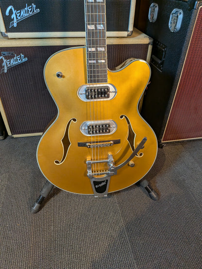 Eastman T58 Hollow Body Electric Guitar w/Bigsby & Gig Bag - Truetone Gold (2025)