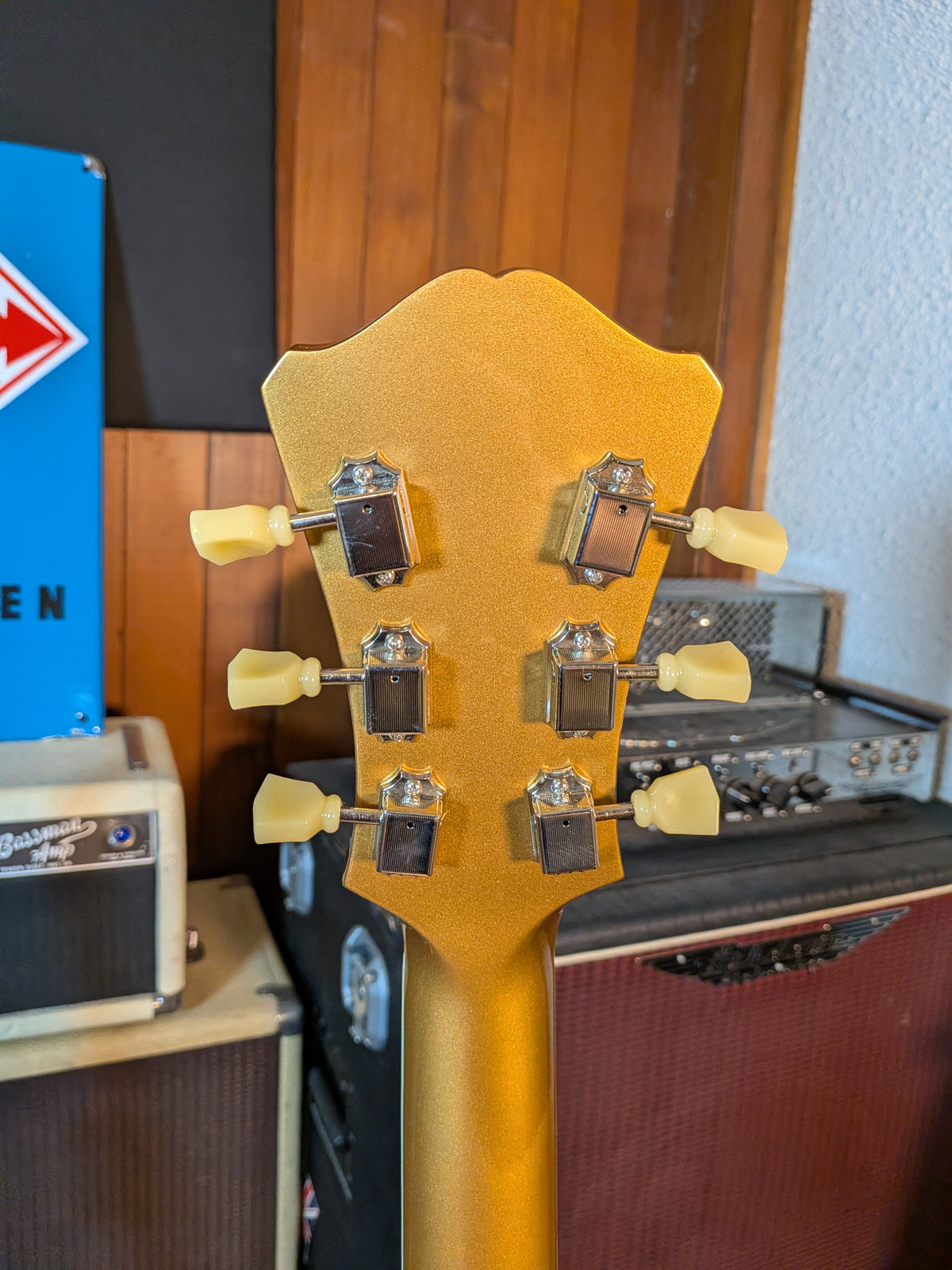 Eastman T58 Hollow Body Electric Guitar w/Bigsby & Gig Bag - Truetone Gold (2025)
