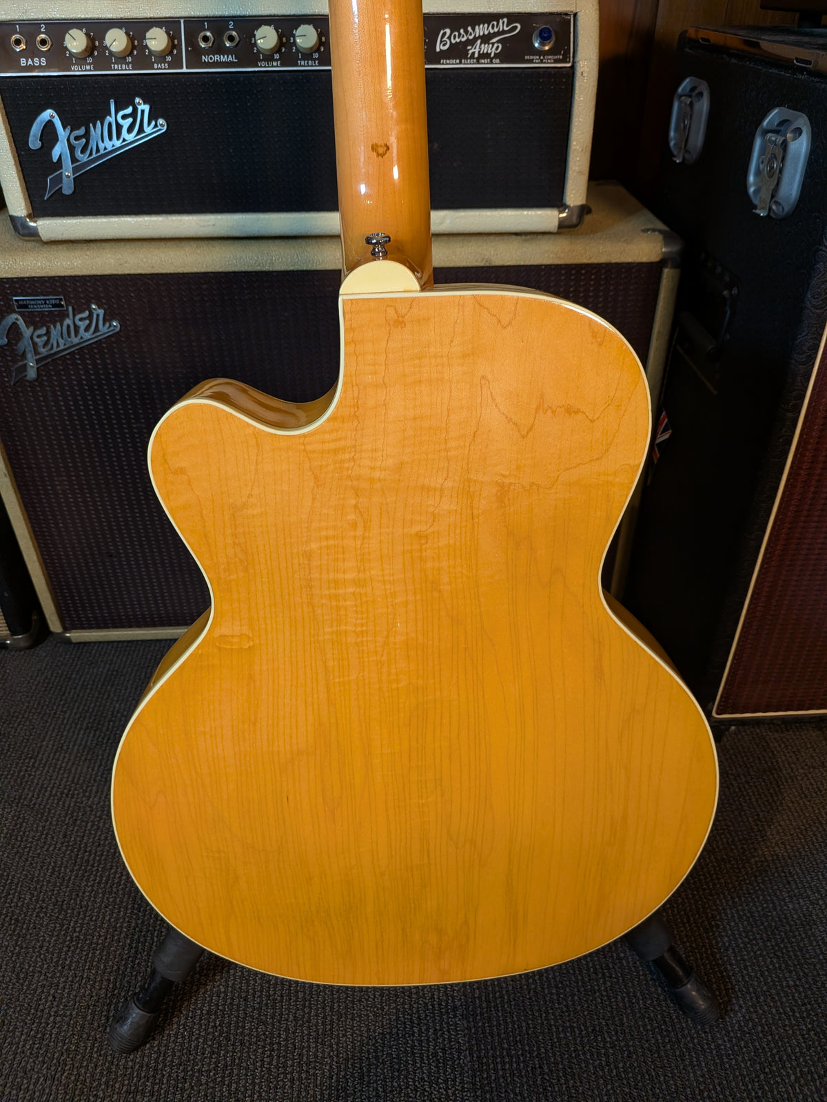 Harmony H65 Hollow Body Archtop Electric Guitar w/Case - Sherry Blonde (1956-1960)