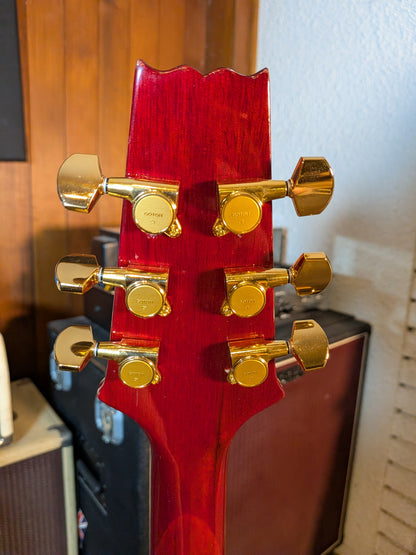 Aria Pro II TA-60 Semi-Hollow Electric Guitar w/Case - Wine Red (Late 1980's - Early 1990's)