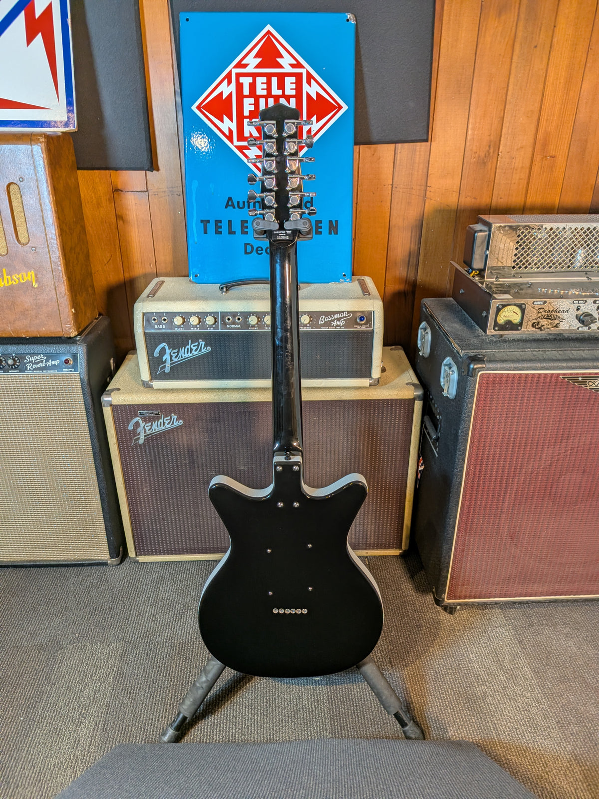 Danelectro '59 12-String Electric Guitar w/NOS Lipstick Pickups - Black (B-Stock)