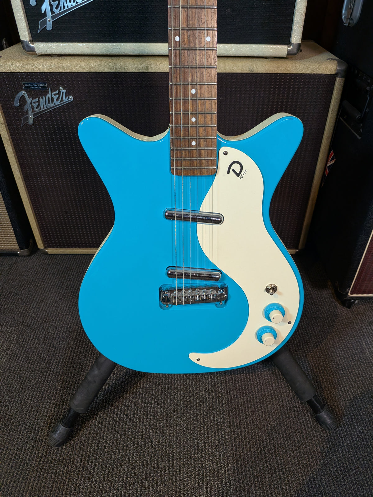 Danelectro '59M NOS+ Semi-Hollow Electric Guitar - Baby Blue (B-Stock)
