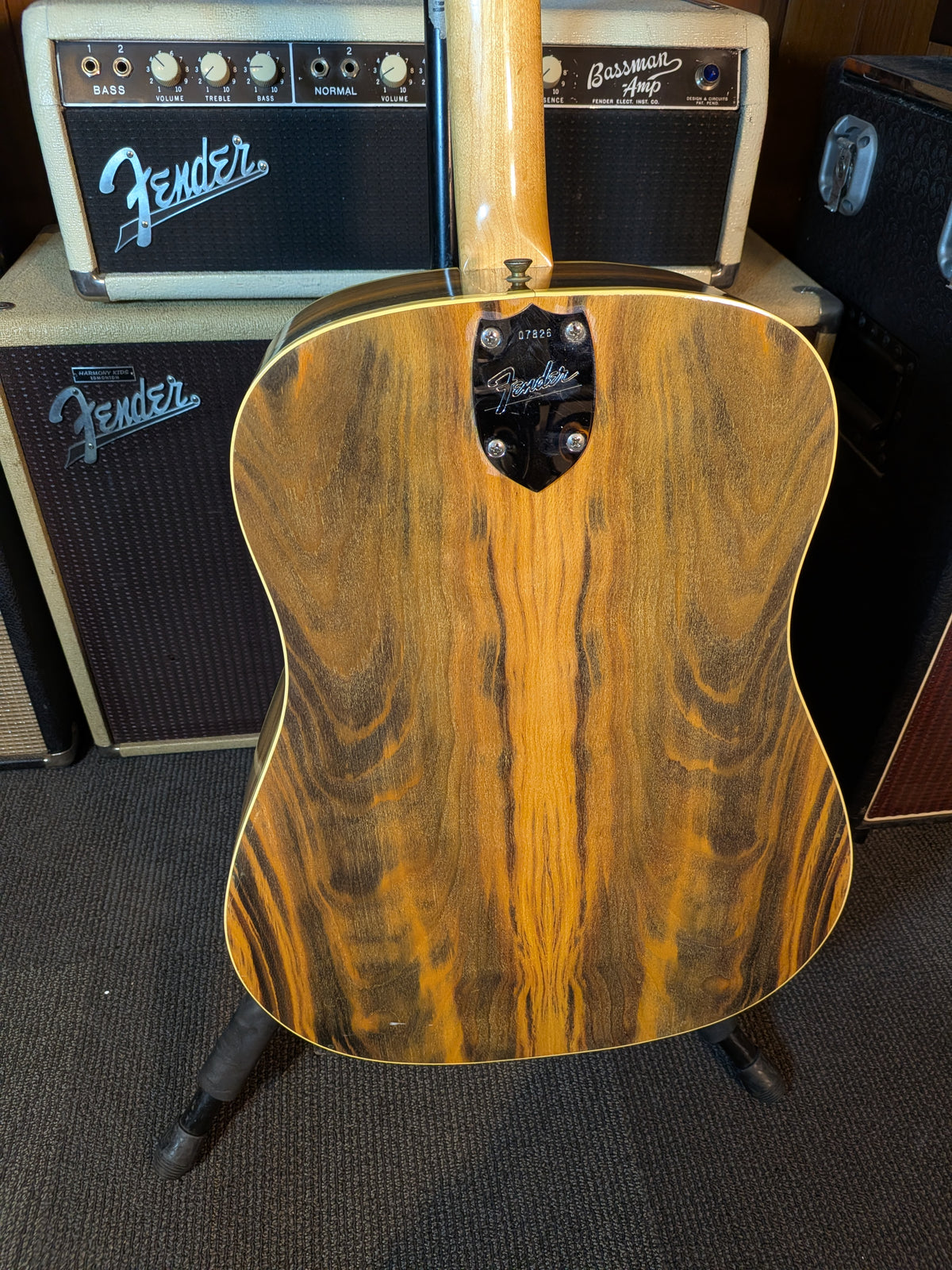Fender Wildwood I Acoustic Guitar w/Case - Rainbow Greens (1966-1971)