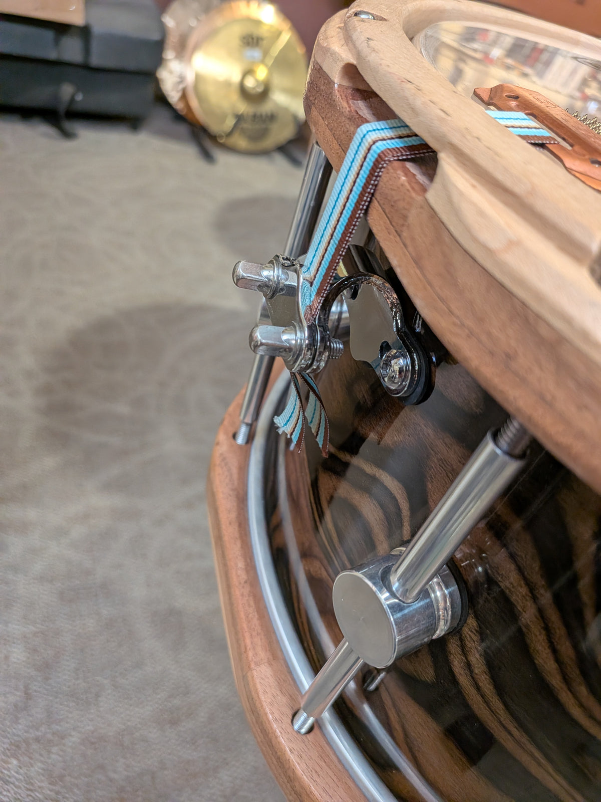 14"x7" Maple Snare Drum w/Wood Hoops (Used)