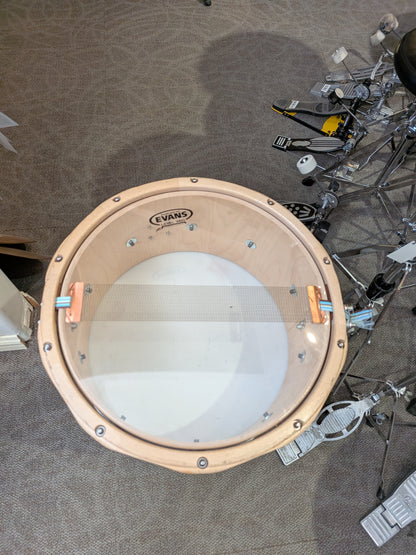 14"x7" Maple Snare Drum w/Wood Hoops (Used)