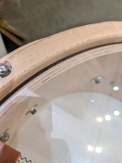 14"x7" Maple Snare Drum w/Wood Hoops (Used)