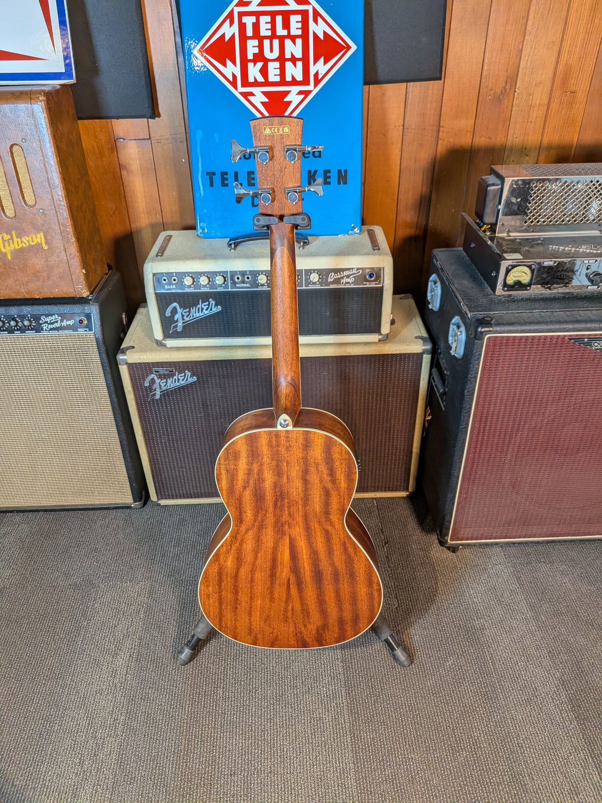 Ibanez PNB14E Shortscale Acoustic/Electric Bass w/Gig Bag - Open Pore Natural (Used)