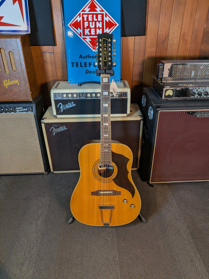 Eko Ranger 12 Electra 12-String Acoustic/Electric Guitar w/Case - Natural (1970's)