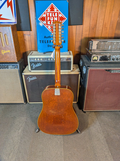 Eko Ranger 12 Electra 12-String Acoustic/Electric Guitar w/Case - Natural (1970's)
