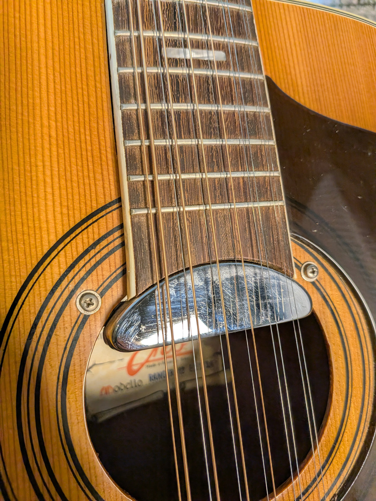 Eko Ranger 12 Electra 12-String Acoustic/Electric Guitar w/Case - Natural (1970's)