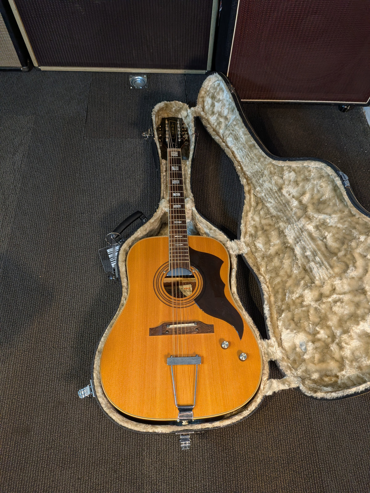 Eko Ranger 12 Electra 12-String Acoustic/Electric Guitar w/Case - Natural (1970's)