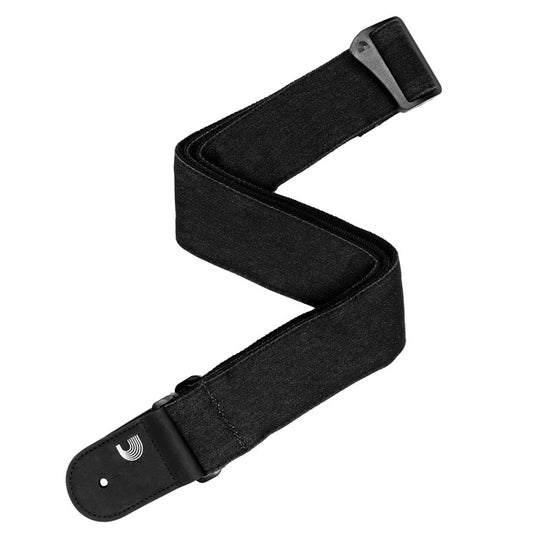D'Addario Denim Guitar Strap - Black Denim
