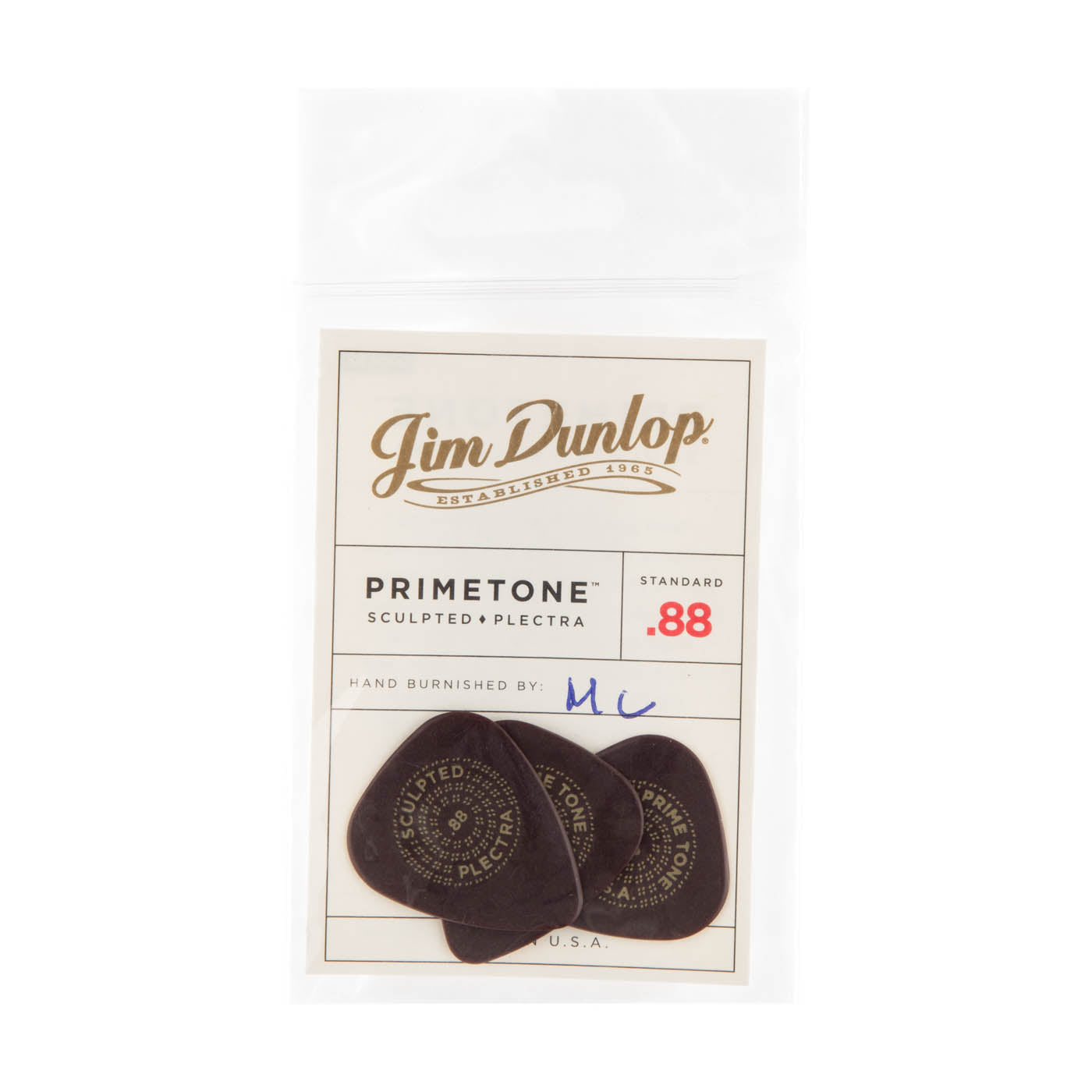 Dunlop 0.88mm Primetone® Standard Guitar Pick (3/Pack)