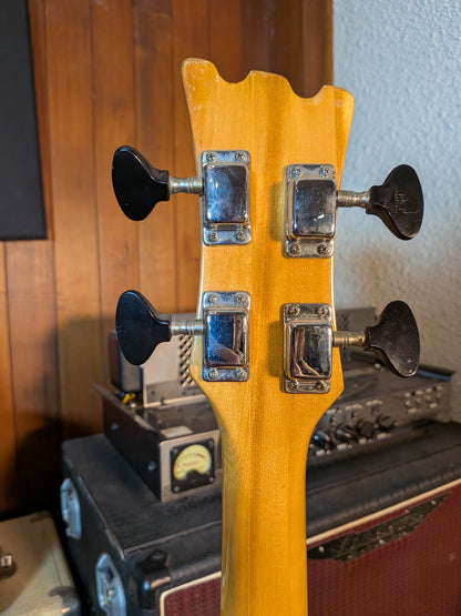Univox Hi-Flier Short Scale 4-String Bass Guitar - Sunburst (Late 1970's)