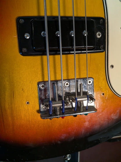 Univox Hi-Flier Short Scale 4-String Bass Guitar - Sunburst (Late 1970's)