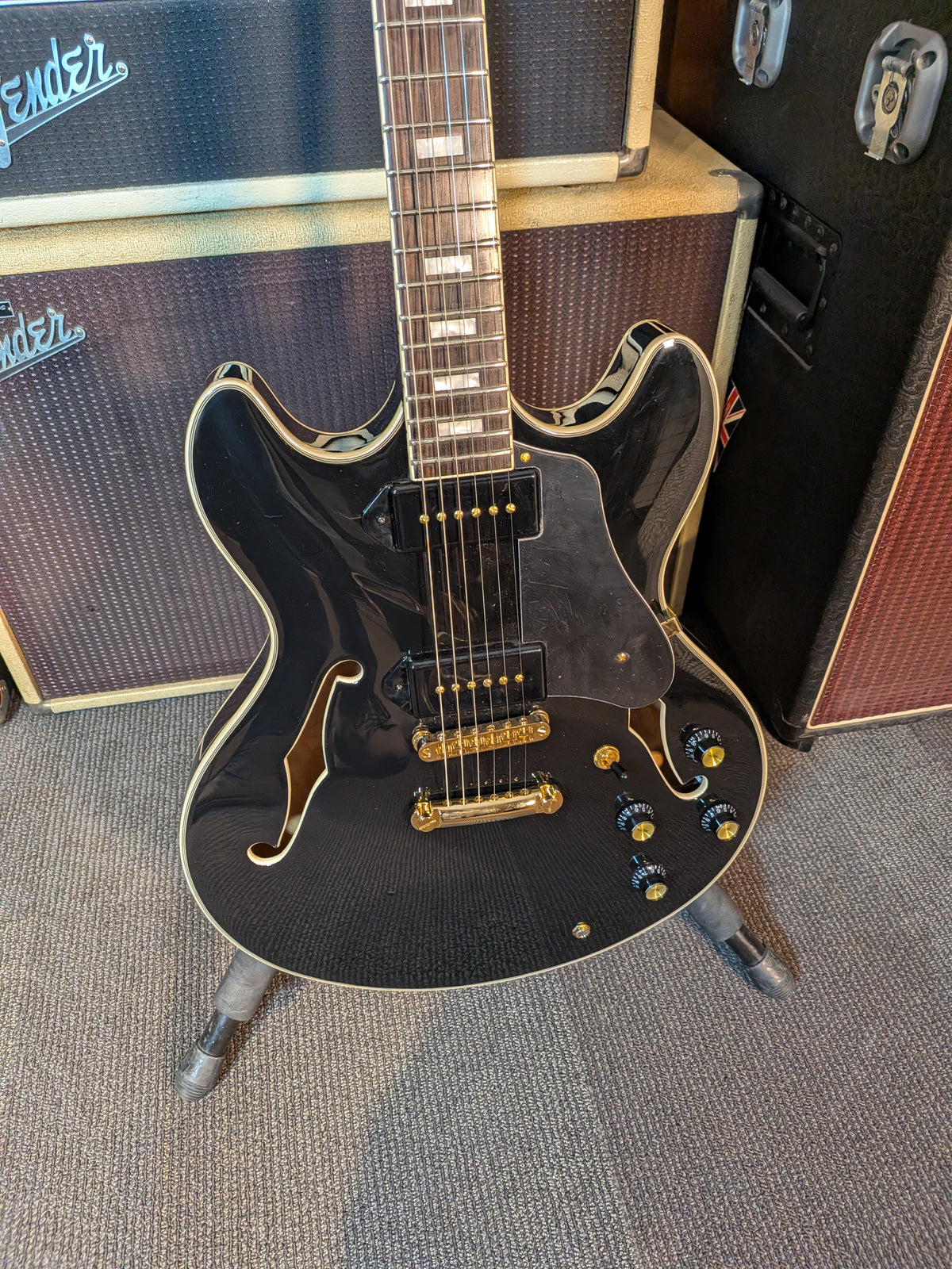 Sire Larry Carlton H7 Semi-Hollow Electric Guitar - Black (Store Demo)