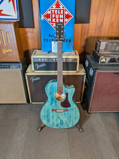 Eastman PCH3 Grand Auditorium Acoustic/Electric Guitar w/Gig Bag - Faded Blue (Serial #M2606662)