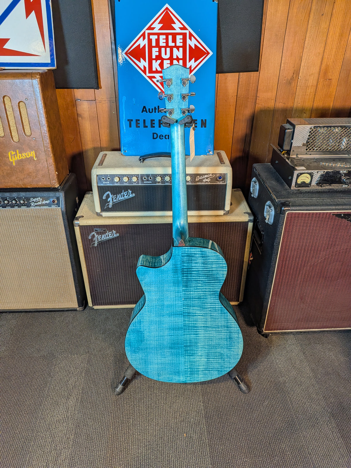 Eastman PCH3 Grand Auditorium Acoustic/Electric Guitar w/Gig Bag - Faded Blue (Serial #M2606662)
