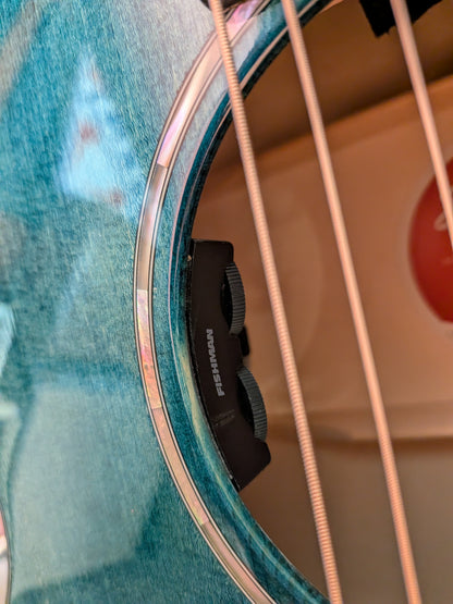 Eastman PCH3 Grand Auditorium Acoustic/Electric Guitar w/Gig Bag - Faded Blue (Serial #M2606662)