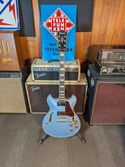 Ibanez Artcore Expressionist AS83 Semi-Hollow Eletric Guitar w/Case - Steel Blue (2018)