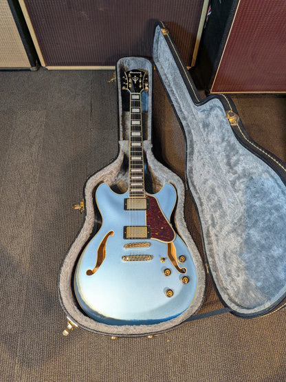 Ibanez Artcore Expressionist AS83 Semi-Hollow Eletric Guitar w/Case - Steel Blue (2018)