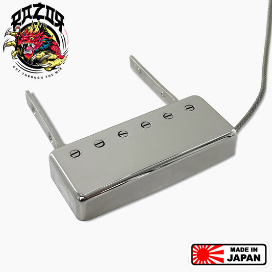 Razor Jazubakkā Jazz Bucker Floating Humbucking Pickup - Neck Mount - Nickel