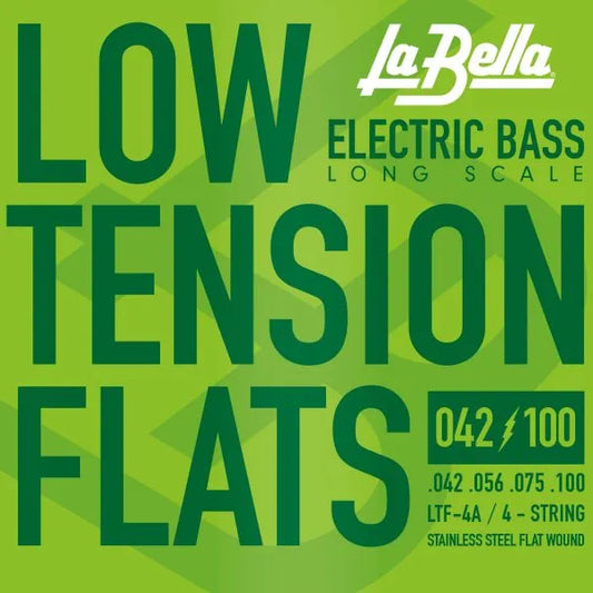 La Bella LTF-4A Low Tension Flatwound Bass Strings (42-100 Gauge)