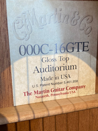 Martin 000C-16GTE Acoustic-Electric Guitar w/Case (2001)