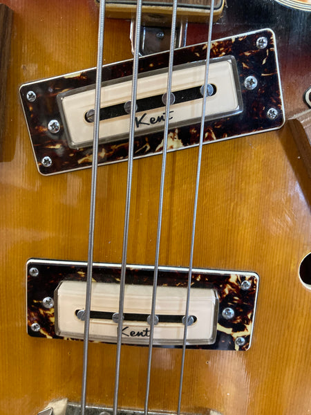 Kent Model 822 Hollow Body Bass Guitar MIJ (1960's)