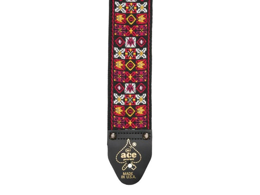 Ace Vintage Reissue Guitar Strap - X's & O's