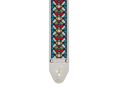 Ace Vintage Reissue Guitar Strap - Stained Glass