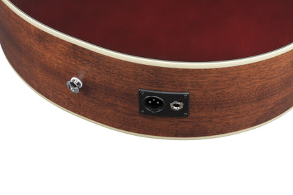 Ibanez AE100 Acoustic/Electric Guitar - Burgundy Flat
