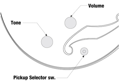 Ibanez AGB200 Artcore 4-String Hollow Body Electric Bass Guitar  - Black Flat