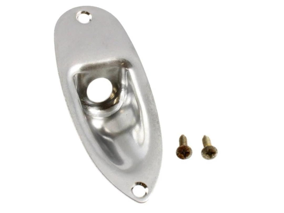 Allparts Stratocaster Jackplate - Nickel