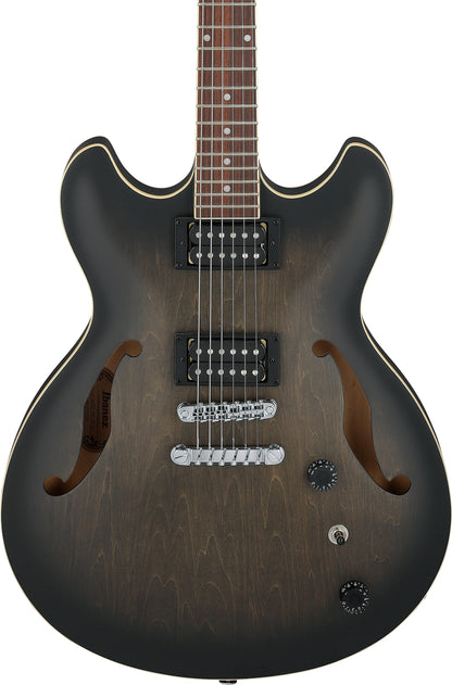 Ibanez Artcore AS53 Semi Hollow Body Electric Guitar - Transparent Black Flat