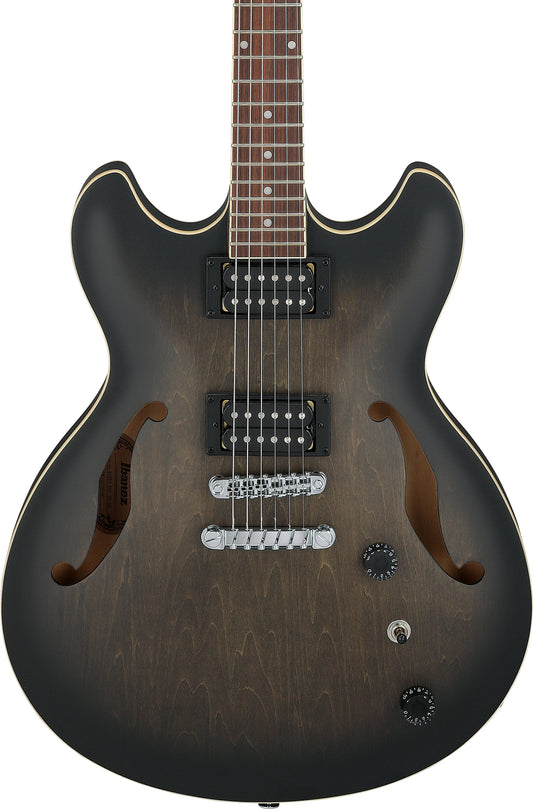 Ibanez Artcore AS53 Semi Hollow Body Electric Guitar - Transparent Black Flat
