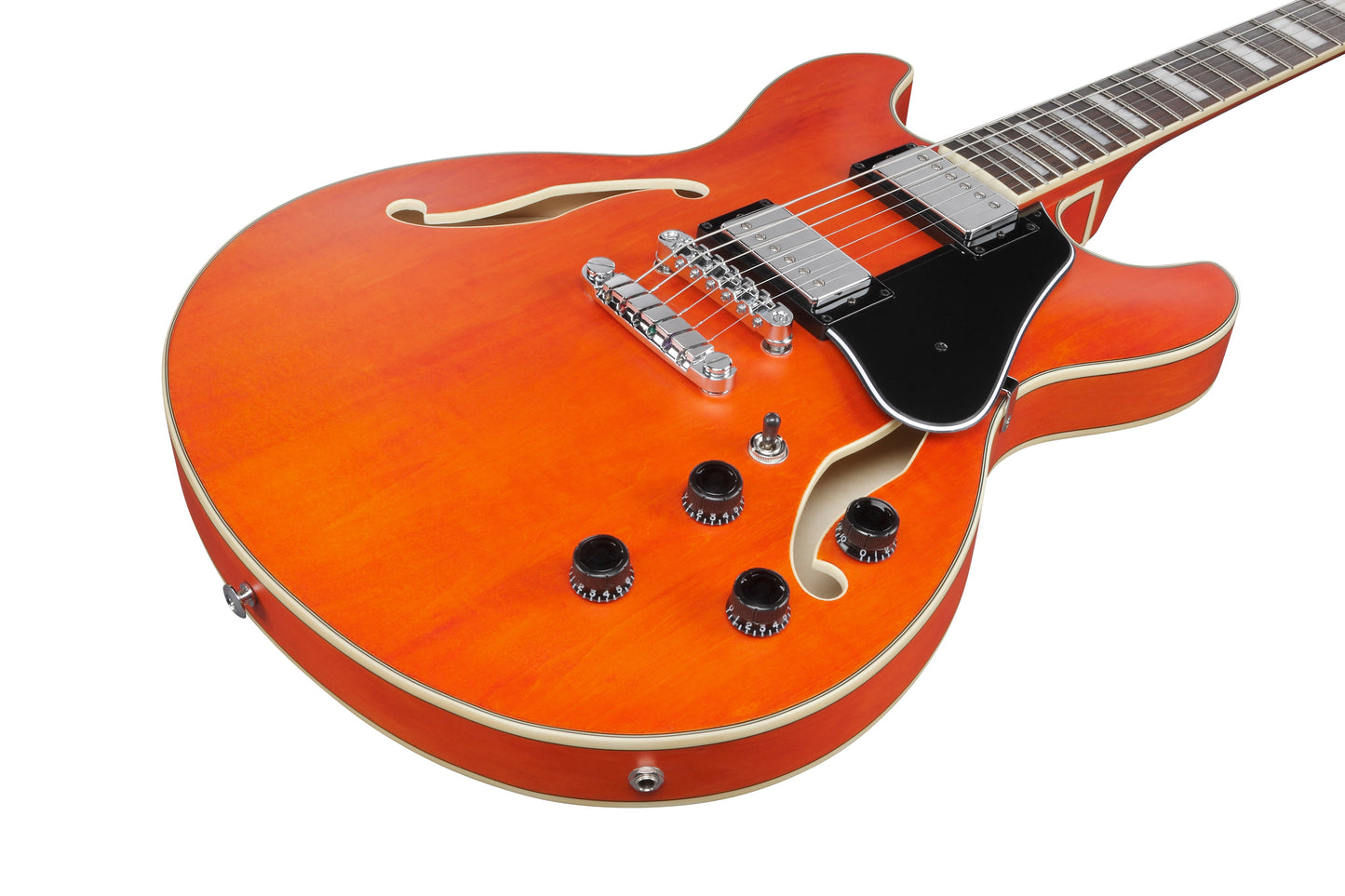 Ibanez AS73 Artcore Semi-Hollow Body Electric Guitar - Transparent Tangerine Flat