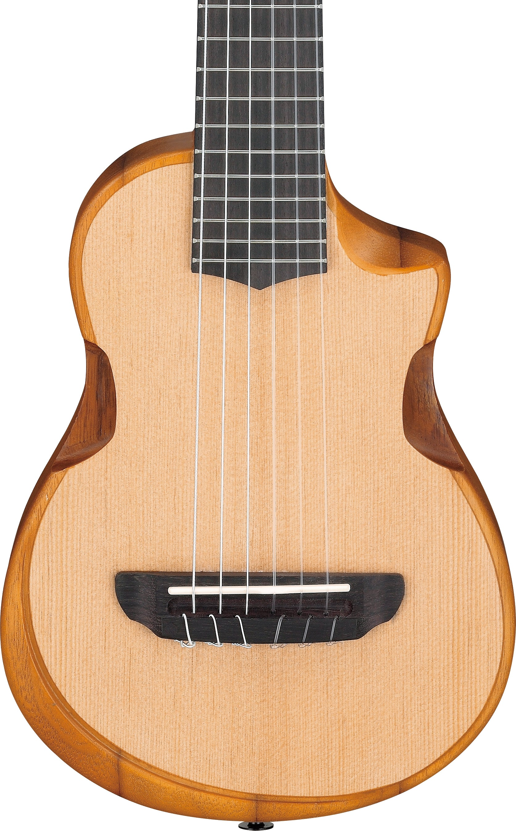 Compact String Instruments Ibanez AUP10N Compact Nylon String Guitar w/Gig Bag - Open Pore Natura ...