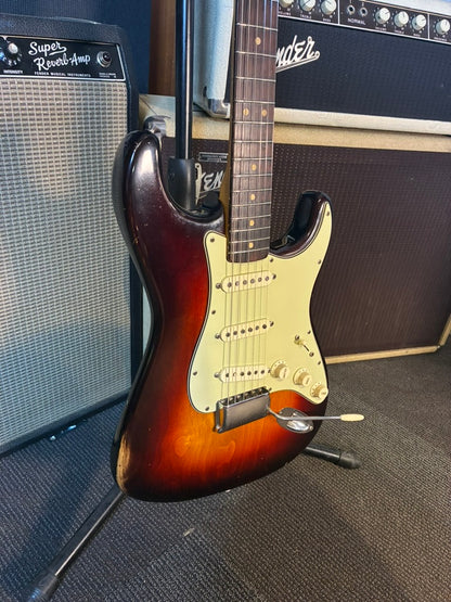 Fender Pre-CBS Stratocaster Electric Guitar w/Case - Refinished Sunburst (1964)