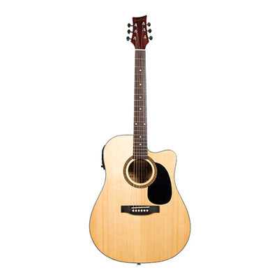 Beaver Creek BCTD101CE Dreadnought Acoustic/Electric Guitar w/Gig Bag - Multiple Colors