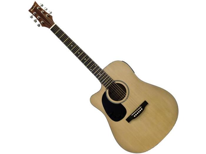 Beaver Creek BCTD101 Left Handed Acoustic/Electric Guitar w/Gig Bag - Natural