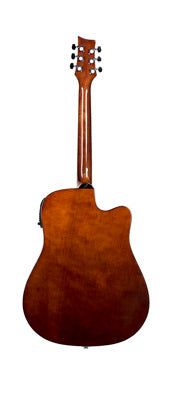 Beaver Creek Dreadnought Left Handed Acoustic/Electric Guitar w/Gig Bag - Natural