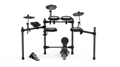 NUX DM-210-K All Mesh Head Digital Drum Kit w/ Motorcycle Style Drum Throne