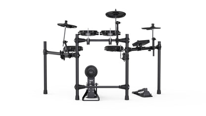 NUX DM-210-K All Mesh Head Digital Drum Kit w/ Motorcycle Style Drum Throne